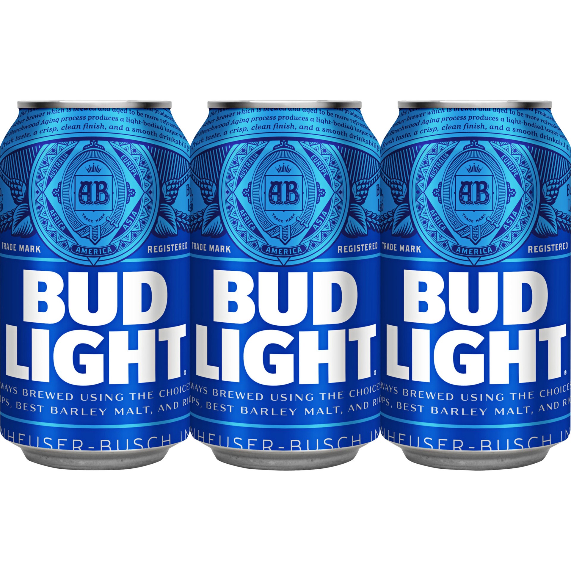 slide 1 of 7, Bud Light Beer, 6 Pack 12 FL OZ Cans, 72 fl oz