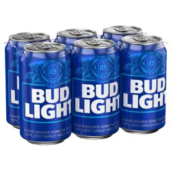 Bud Light Beer 6 ea