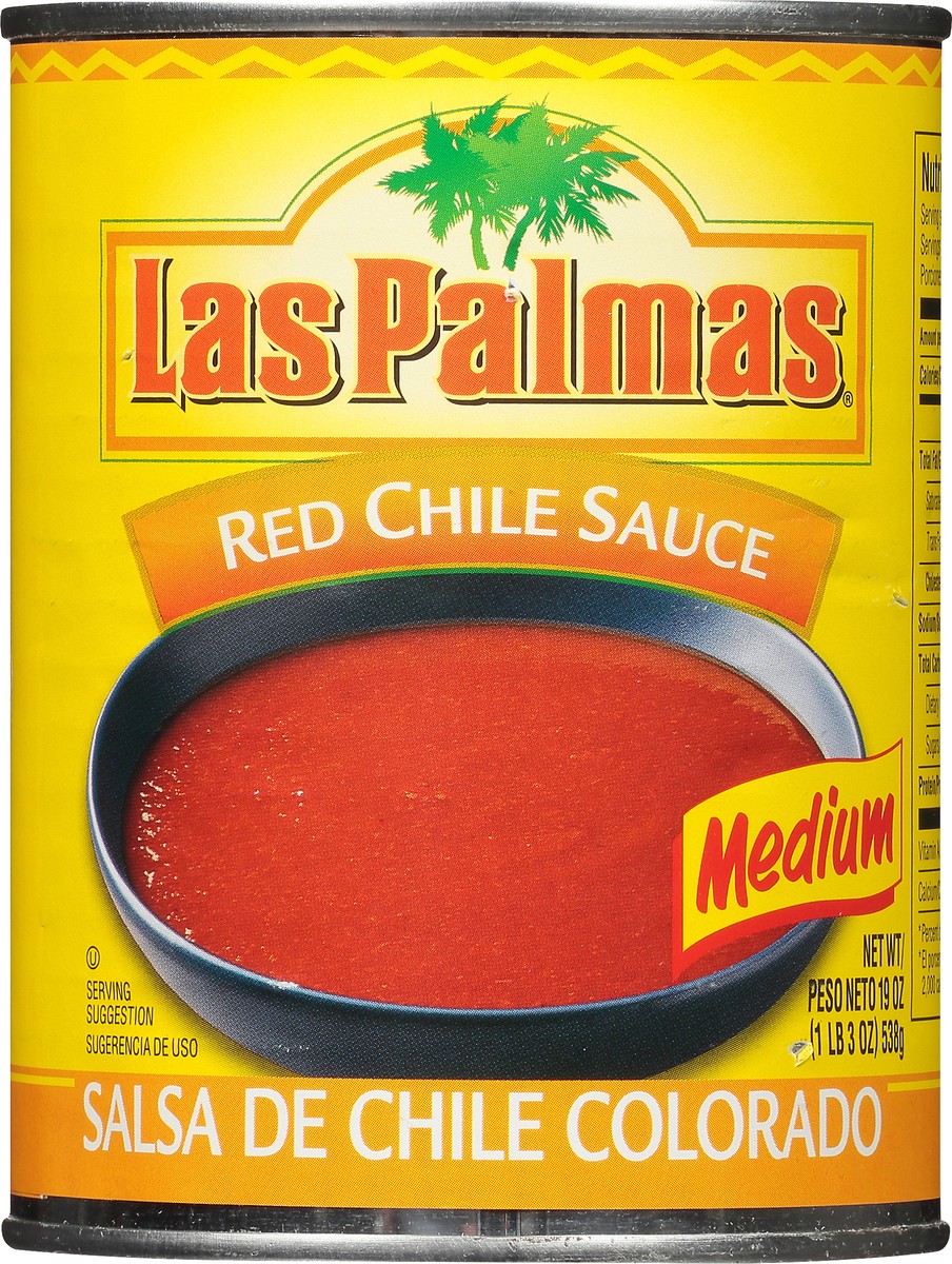 slide 2 of 12, Las Palmas Medium Red Chile Sauce 19 oz. Can, 1.25 oz