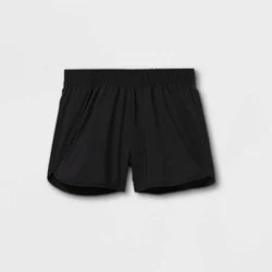 Girls' Run Shorts - All in Motion Black XS
