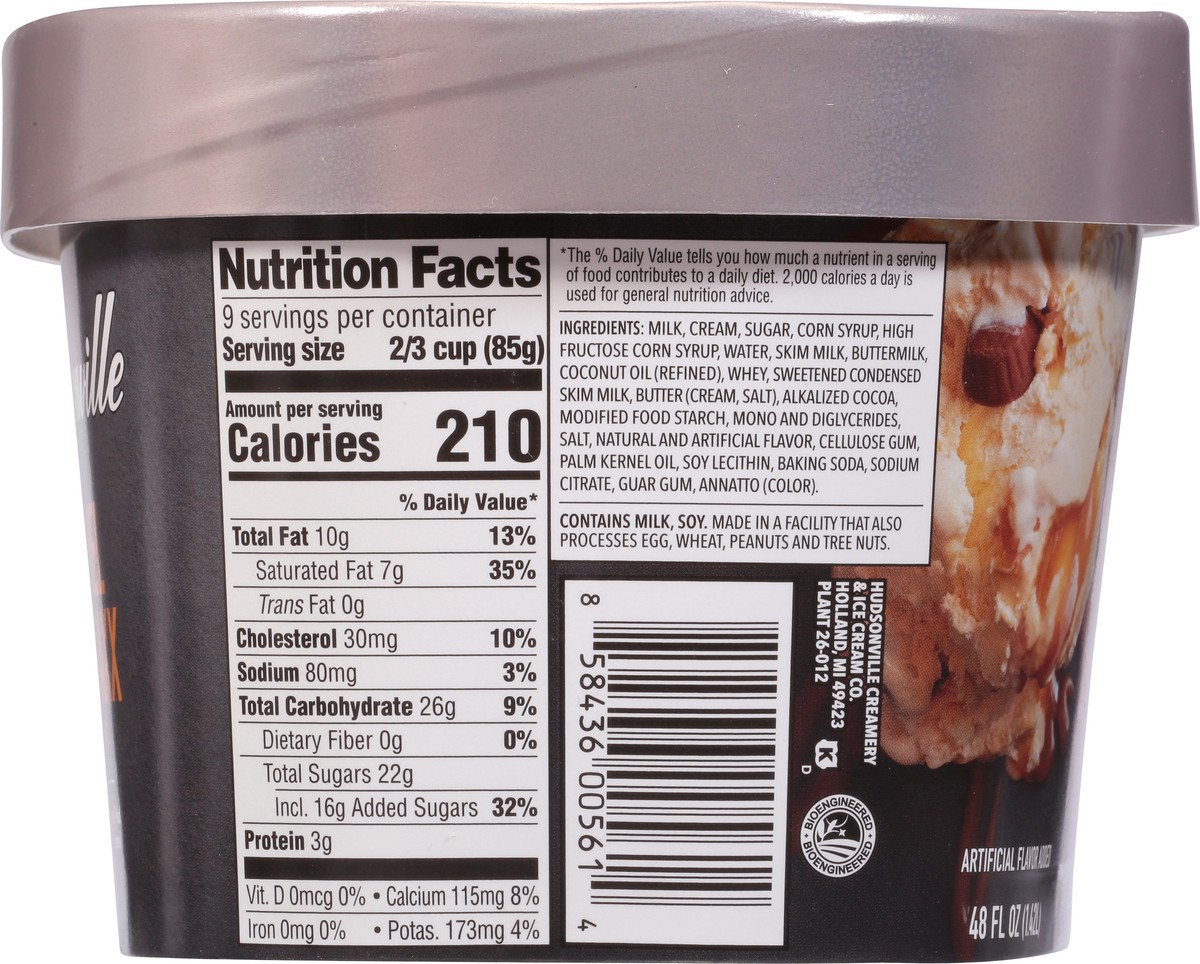 slide 7 of 9, Hudsonville Caramel Deer Traxx Ice Cream 48 fl oz, 48 fl oz