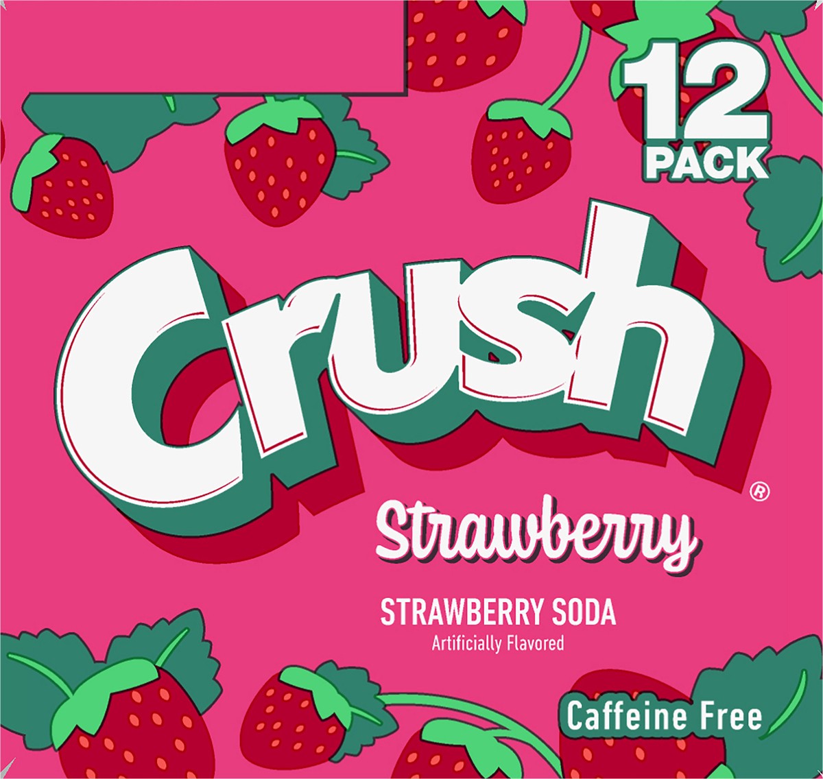 slide 6 of 7, Crush Strawberry Soda- 12 ct, 12 ct