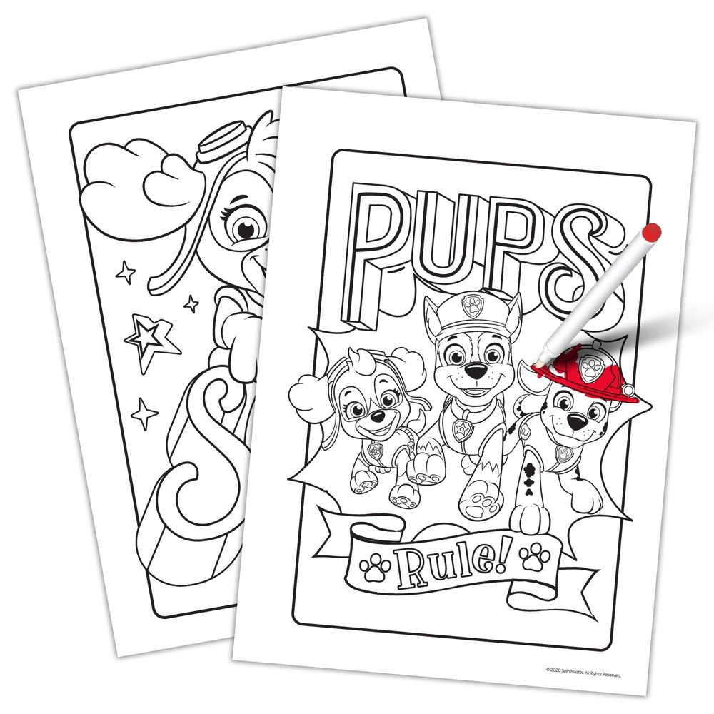 Paw Patrol Imagine Ink Coloring Book with MessFree Magic Ink Markers