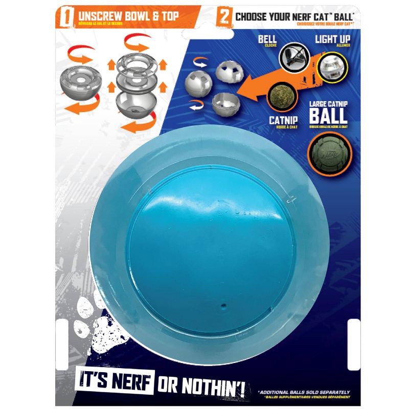 slide 2 of 5, Nerf Cat Wobble Bowl Cat Toy - 7", 1 ct