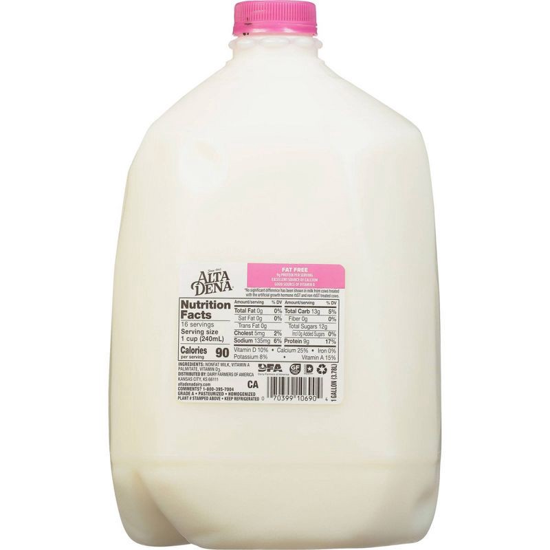 slide 2 of 11, Alta Dena Skim Milk - 1gal, 1 gal