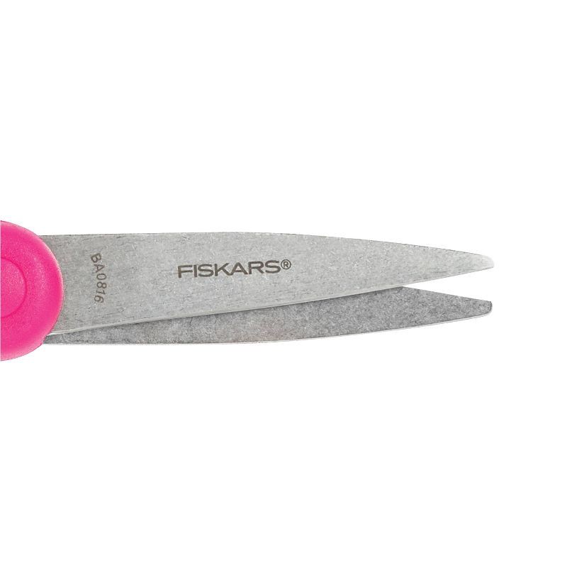 slide 2 of 4, Fiskars 6" Soft Grip Big Kids Scissors - Pink Floral, 1 ct
