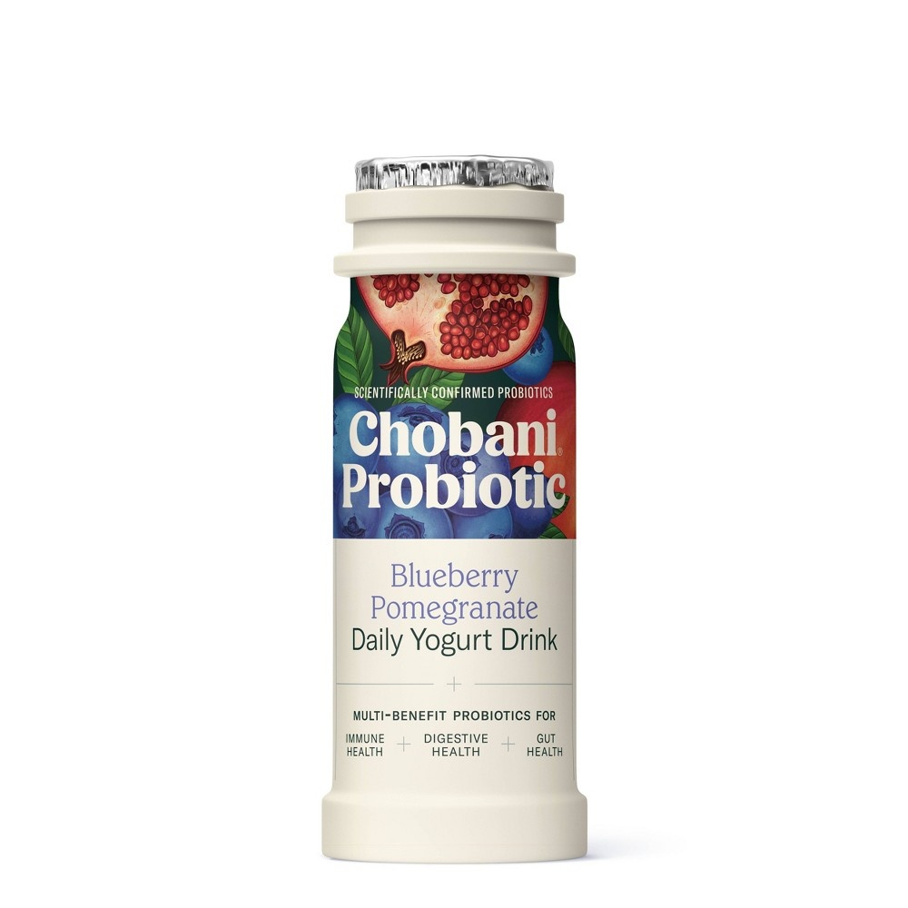 slide 5 of 5, Chobani Probiotic Blueberry Pomegranate Daily Yogurt Drink, 6 ct, 4 fl oz