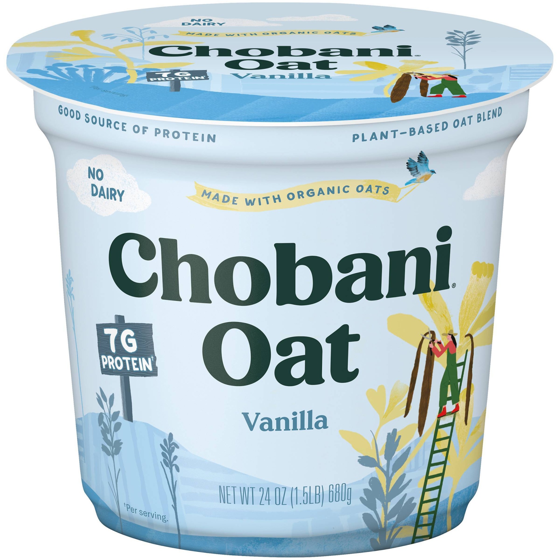 slide 1 of 4, Chobani Oat Vanilla Yogurt, 24 oz