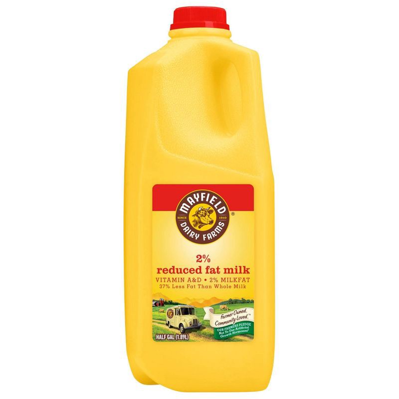 slide 1 of 6, Mayfield 2% Milk - 0.5gal, 1/2 gal