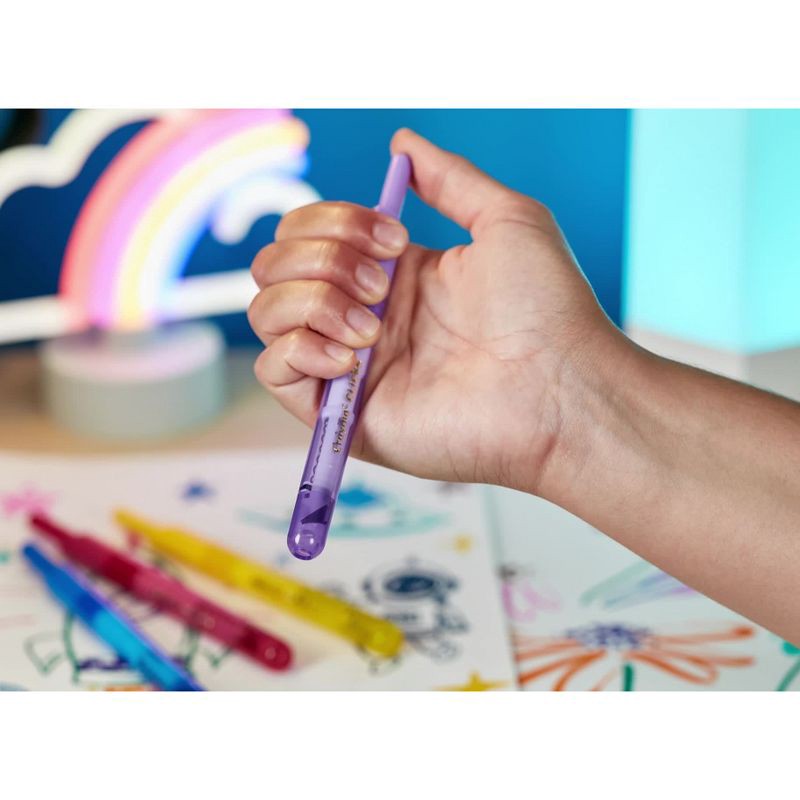 slide 5 of 8, Crayola Clicks Retractable Tip Markers, 10ct, Stocking Stuffers for Kids and Teens, No Dry Washable Marker Set, Coloring Supplies, Holiday Gift 3+, 10 ct