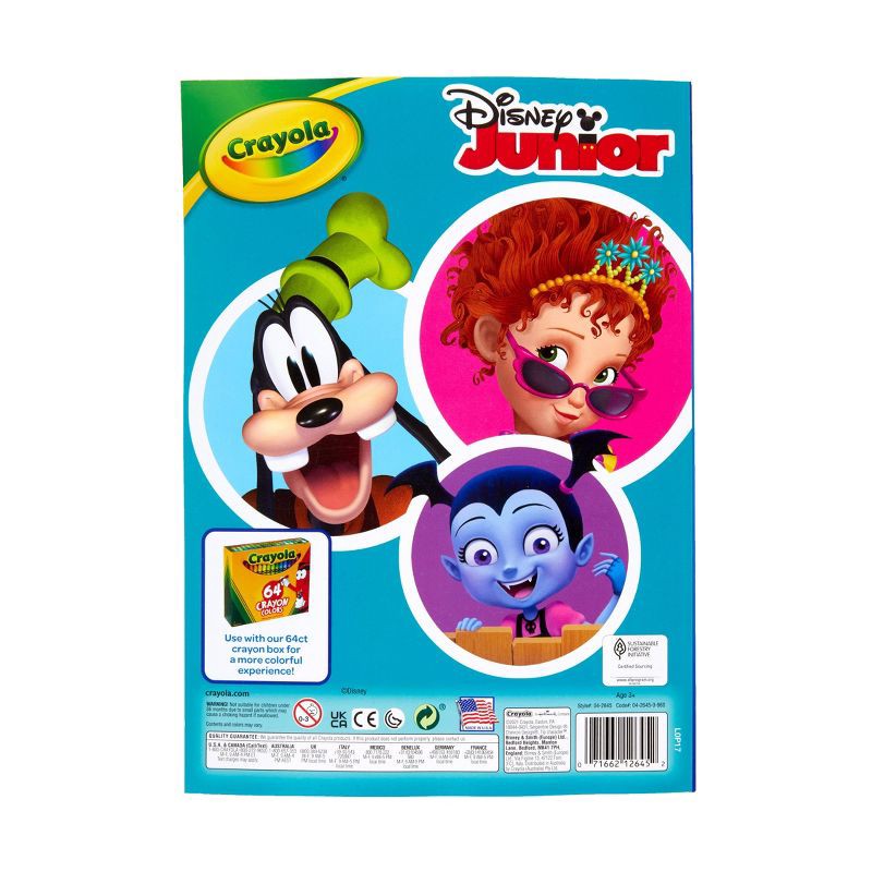 slide 3 of 3, Crayola 288pg Disney Junior Coloring Book with Sticker Sheets: Creative Kids Activity, 288 Pages, Disney Licensor, 1 ct