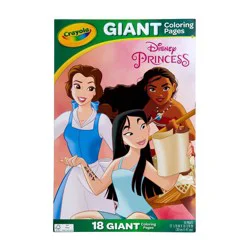 Crayola 18ct Disney Princess Giant Coloring Pages: Creative Thinking for Children, 19.5" x 13", 18 Pages, Choking Hazard Warning
