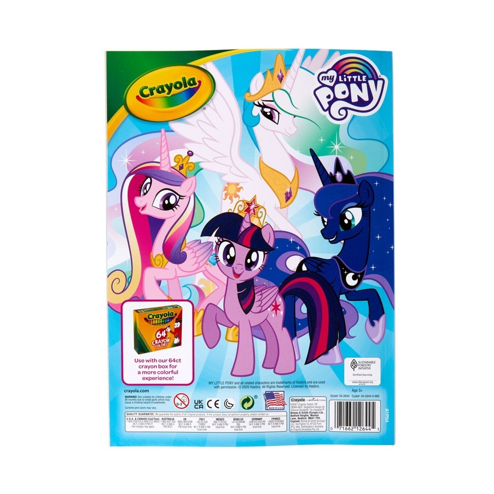 Crayola 96pg My Little Pony Coloring Book with Sticker Sheet 1 ct Shipt