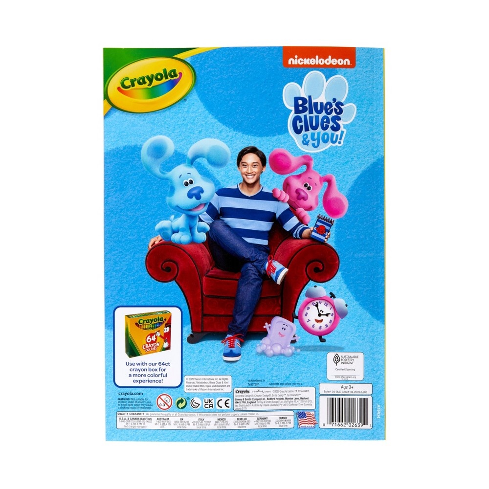 slide 3 of 5, Crayola 96pg Blue's Clues & You! Coloring Book with Sticker Sheet, 1 ct