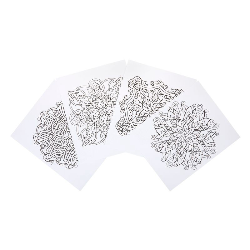 slide 4 of 5, Crayola Mindful Mediations Mandala Coloring Book: Adult Creative Thinking, 40 Pages, 10"x8.5", 1 ct