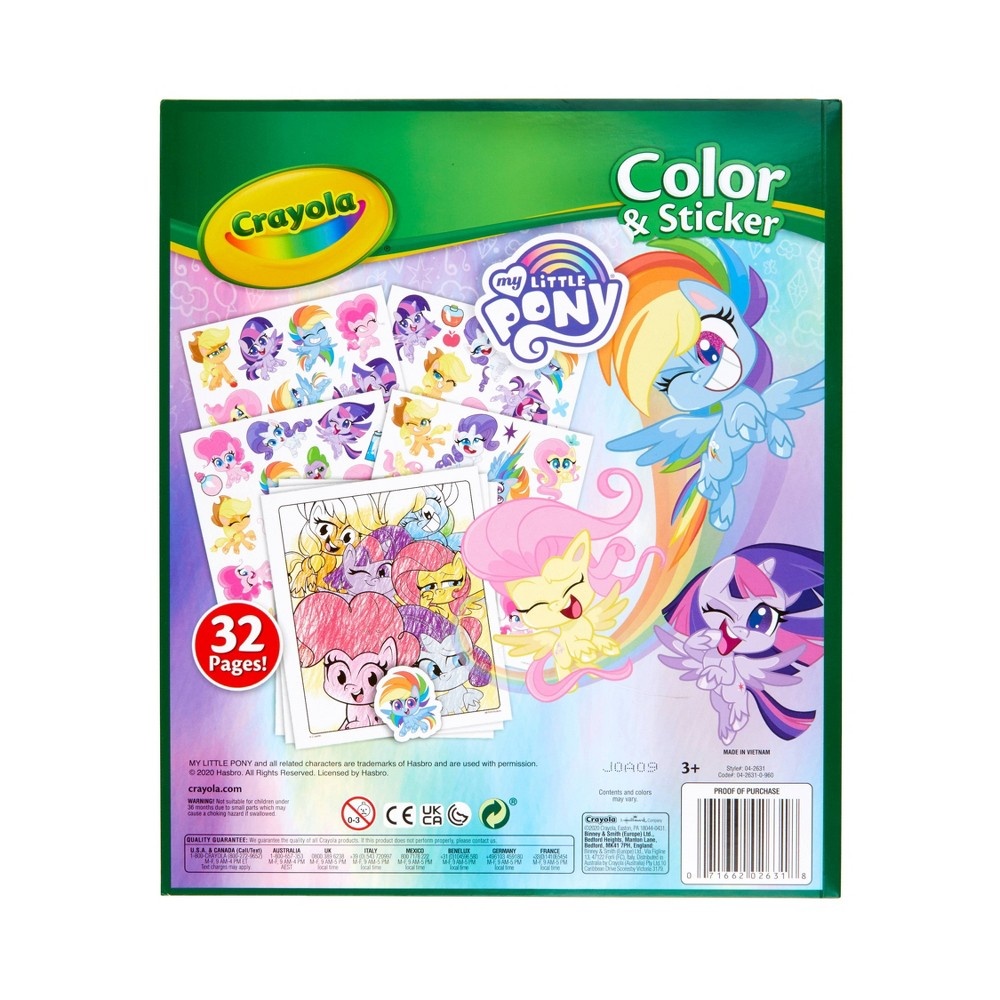 slide 5 of 5, Crayola 32pg My Little Pony Color & Sticker Book, 1 ct