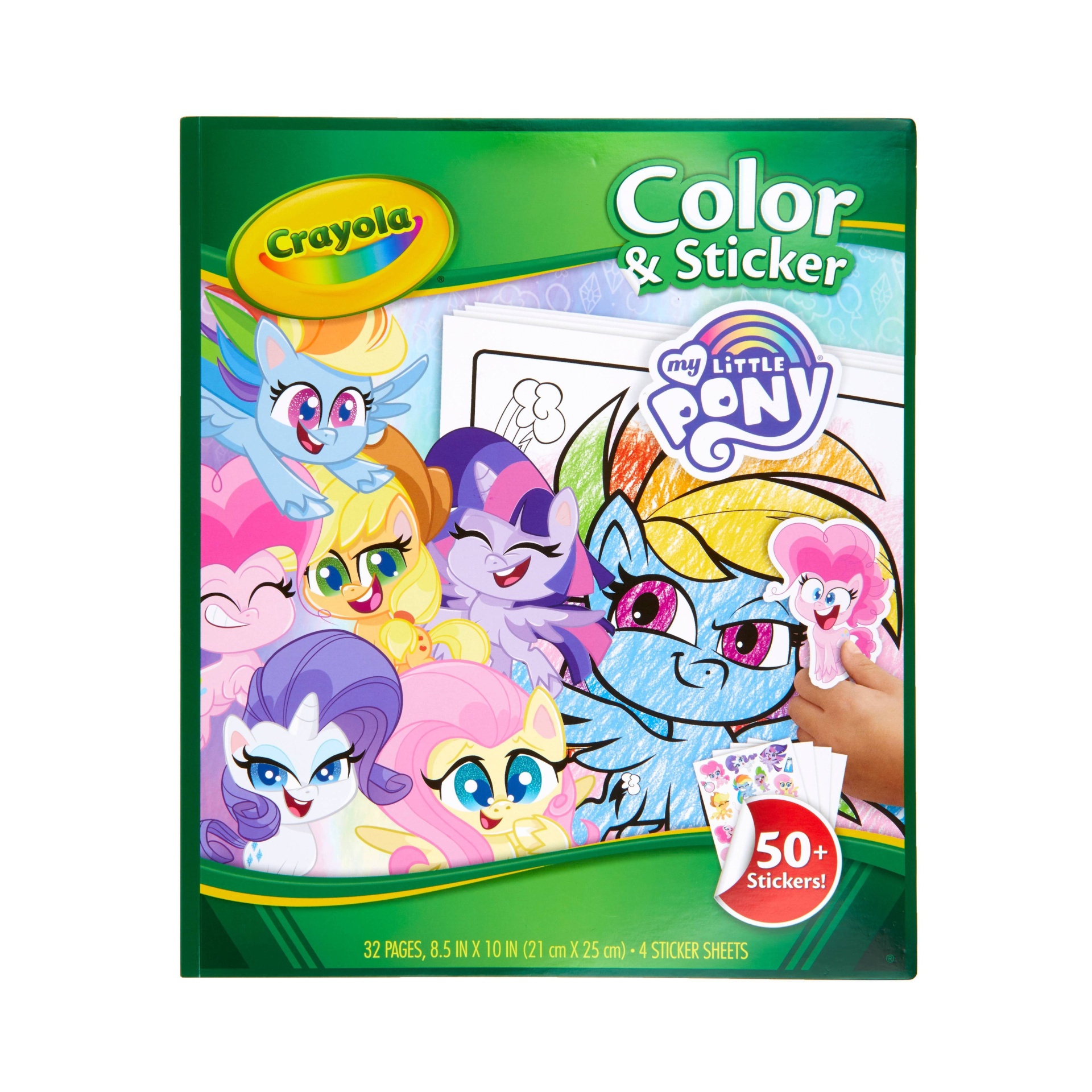 slide 1 of 5, Crayola 32pg My Little Pony Color & Sticker Book, 1 ct