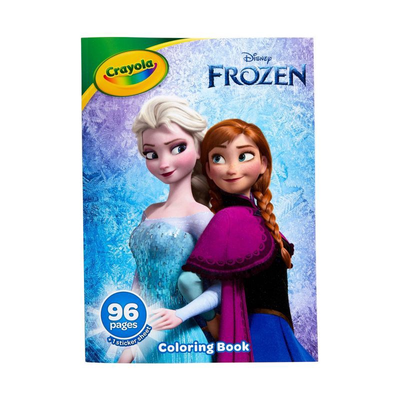 Crayola 96pg Disney Frozen Coloring Book with Sticker Sheet 1 ct Shipt