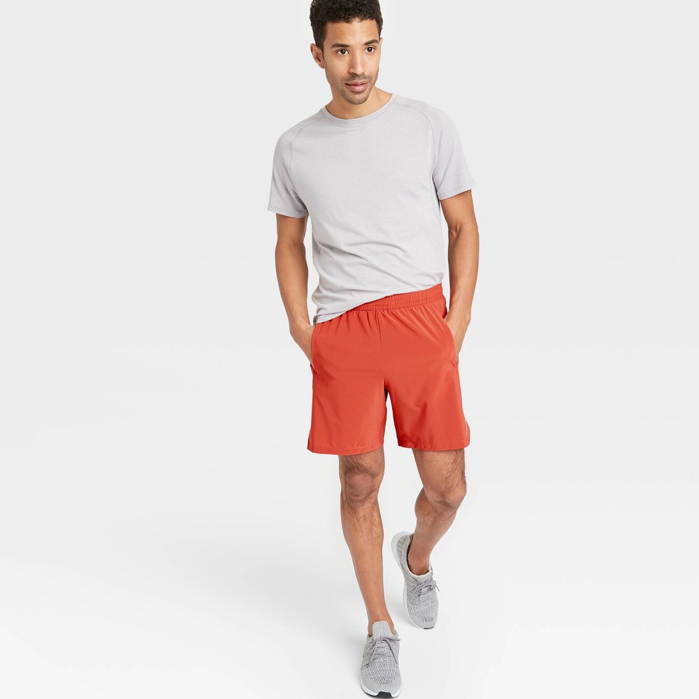 Men's 7 Unlined Run Shorts - All in Motion Red XL 1 ct