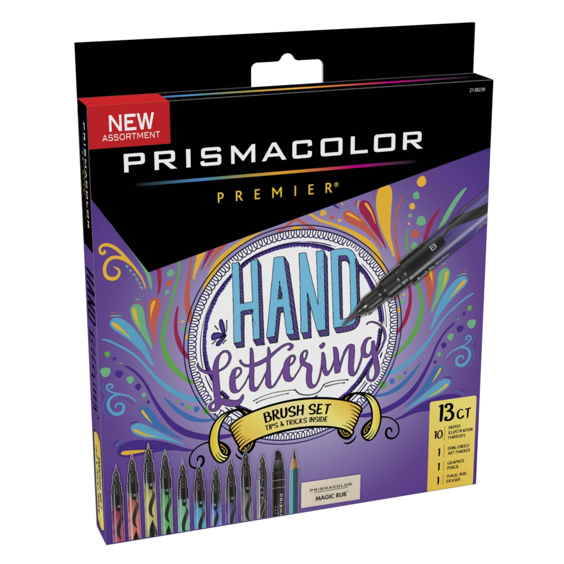 slide 1 of 7, Prismacolor Premier 13pk Hand Lettering Brush Set, 13 ct