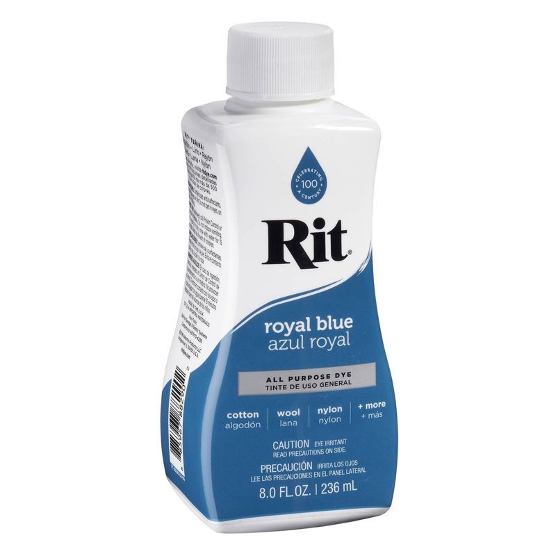 slide 2 of 11, Rit 8oz All-Purpose Dye - Royal Blue: Liquid, Non-Toxic, Low-Odor, for Wood, Canvas, Textiles, Paper, 8 oz