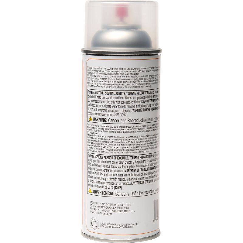 slide 4 of 5, Mod Podge 12oz Clear Acrylic Sealer Gloss: Craft Glue, Paint Sealer, Spray Adhesive, Glossy Finish, 12 oz