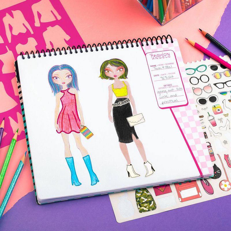 slide 4 of 11, I Love Fashion Design Sketch Set - Fashion Angels, 1 ct