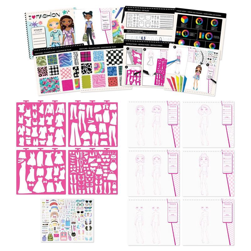 slide 6 of 11, I Love Fashion Design Sketch Set - Fashion Angels, 1 ct