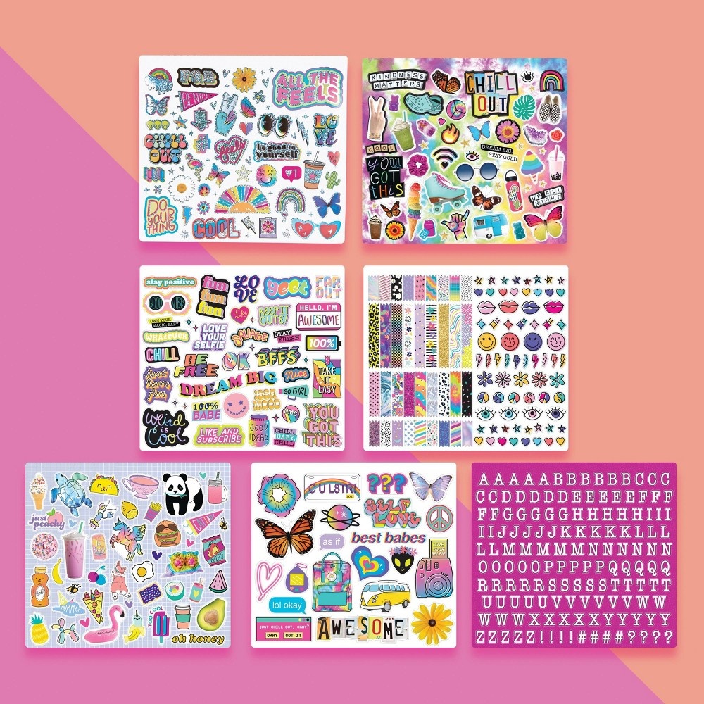 slide 5 of 7, Sticker Collage Poster Set Portfolio - Fashion Angels, 1 ct