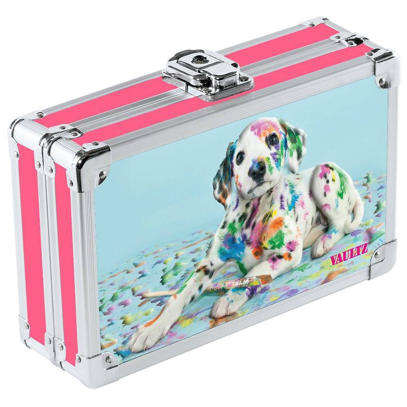 slide 2 of 5, Metal Pencil Box Sparkle Painted Puppy - Vaultz, 1 ct