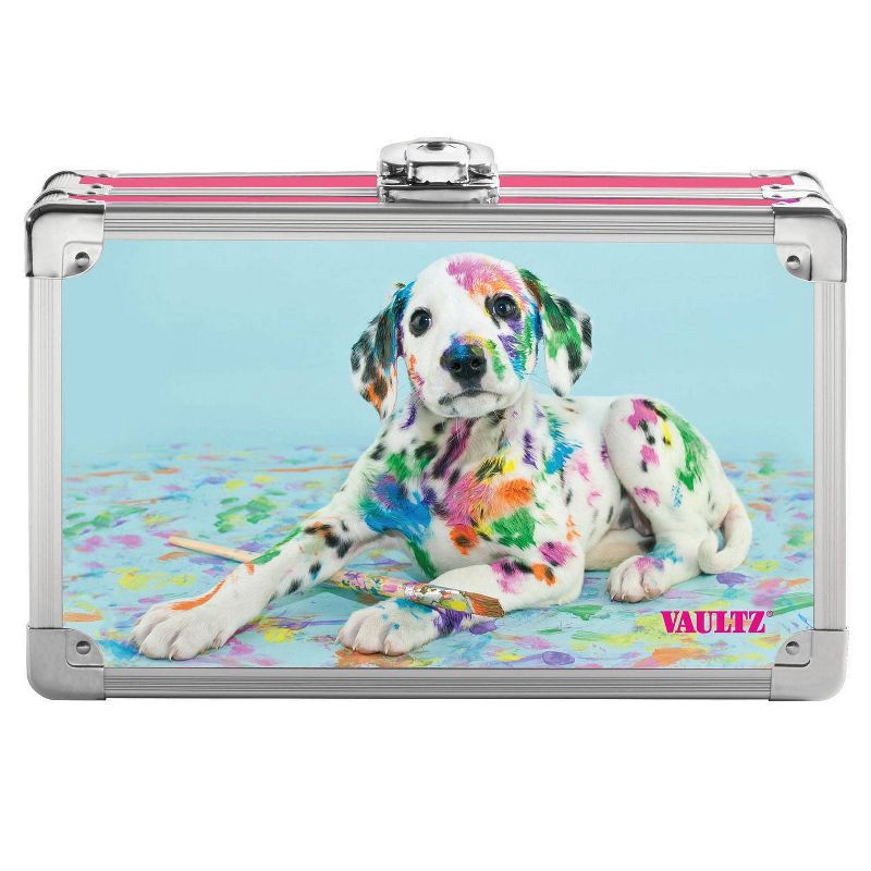 slide 1 of 5, Metal Pencil Box Sparkle Painted Puppy - Vaultz, 1 ct