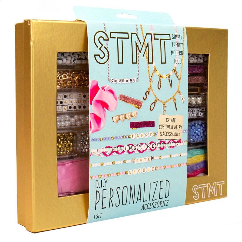 slide 5 of 5, DIY Personalized Accessories Kit - STMT: Beads Bracelet & Craft Kit for Girls, 672 Pieces, Gift for 8 Year Olds, 672 ct