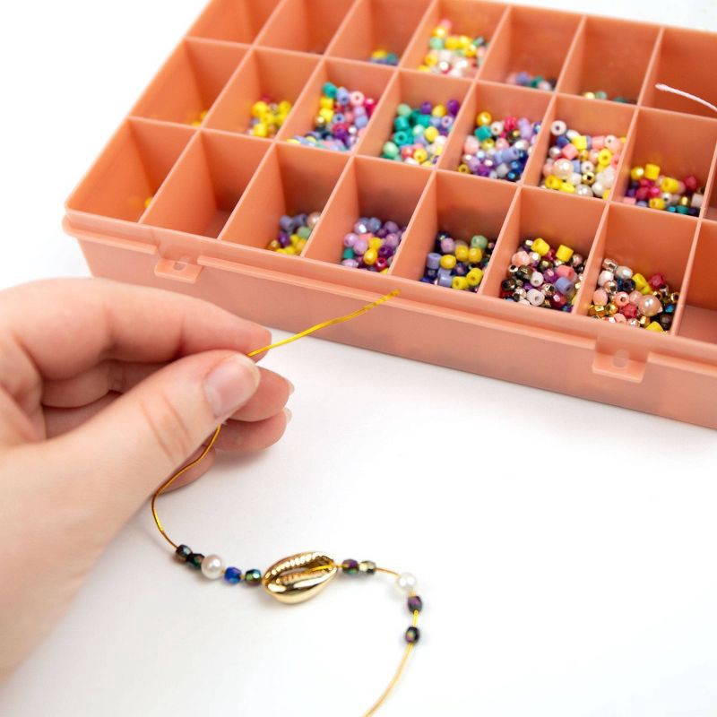 slide 3 of 5, DIY Basically Beaded Jewelry Kit - STMT: Bracelet Making Kit with Clay Beads & Storage Case, 3696 Pieces, 3696 ct