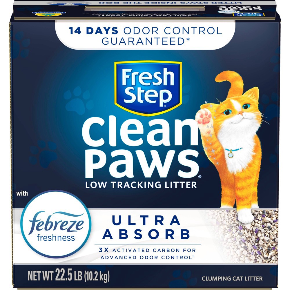 slide 4 of 11, Fresh Step Clean Paws Ultra-Absorb - 22.5lbs, 22.5 lb