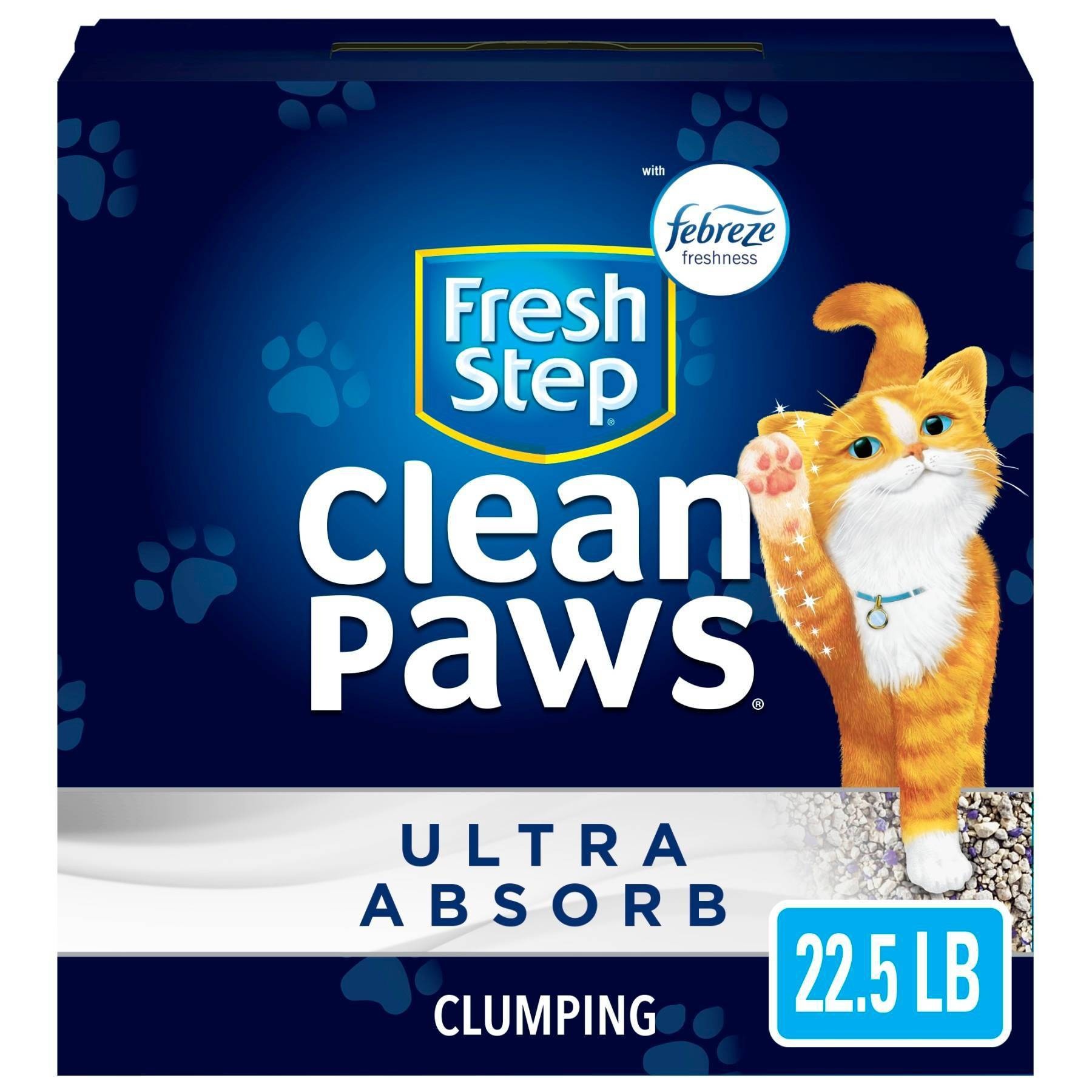 slide 1 of 11, Fresh Step Clean Paws Ultra-Absorb - 22.5lbs, 22.5 lb