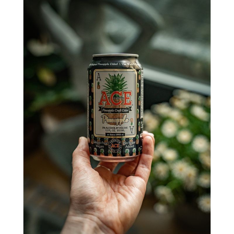slide 3 of 13, ACE Cider ACE Pineapple Hard Cider - 6pk/12 fl oz Cans, 6 ct; 12 fl oz