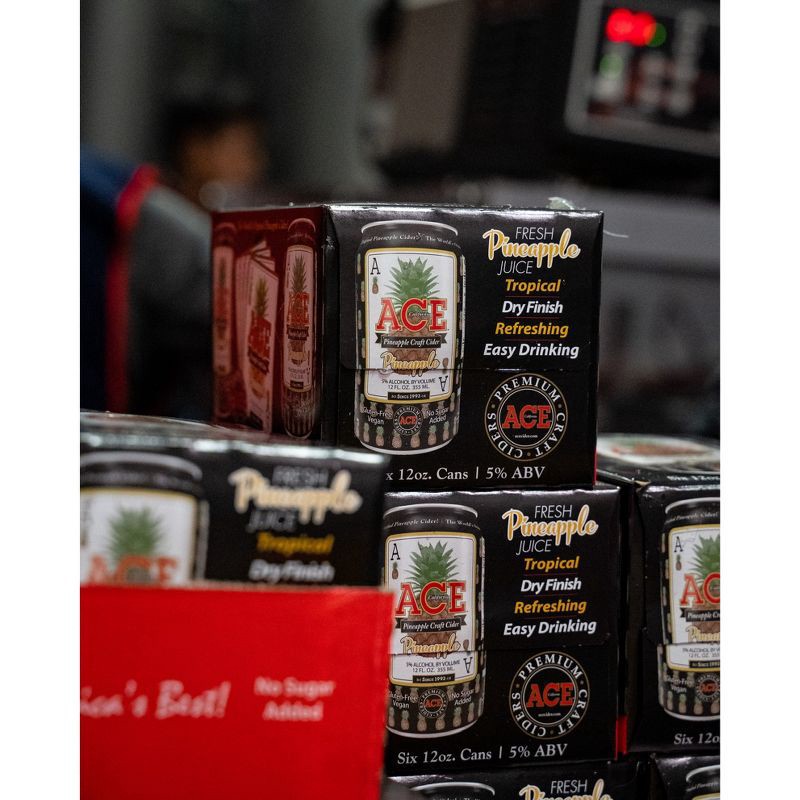 slide 7 of 13, ACE Cider ACE Pineapple Hard Cider - 6pk/12 fl oz Cans, 6 ct; 12 fl oz