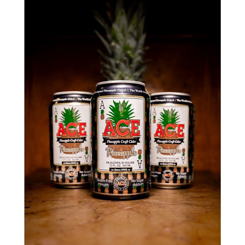 slide 9 of 13, ACE Cider ACE Pineapple Hard Cider - 6pk/12 fl oz Cans, 6 ct; 12 fl oz