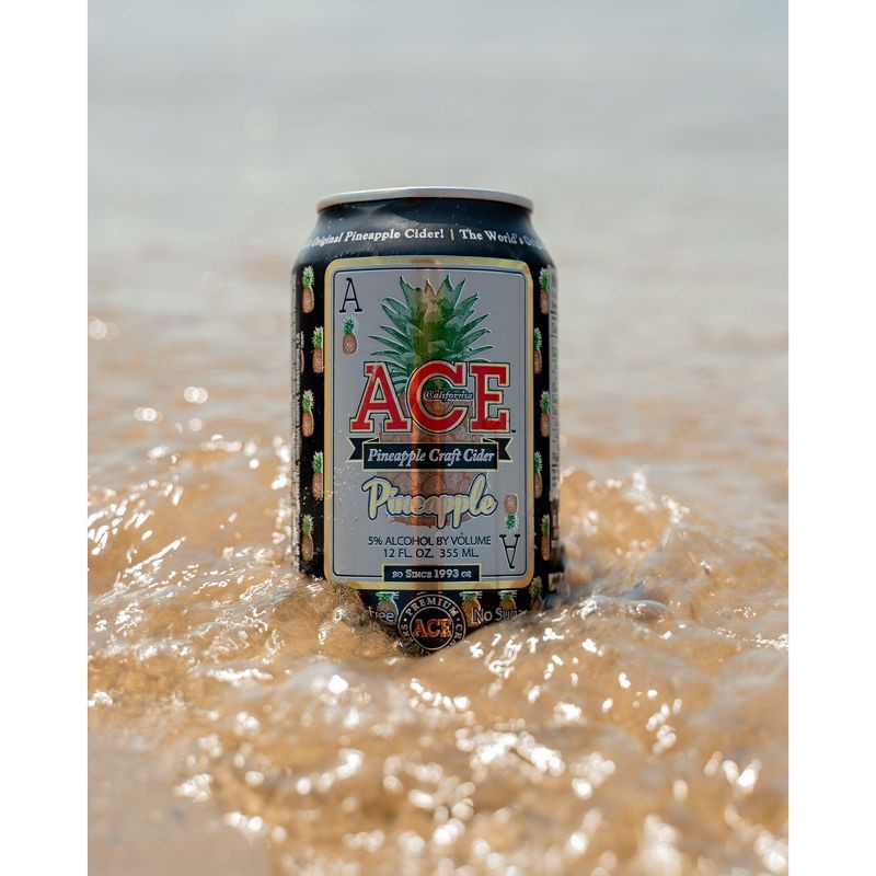 slide 11 of 13, ACE Cider ACE Pineapple Hard Cider - 6pk/12 fl oz Cans, 6 ct; 12 fl oz