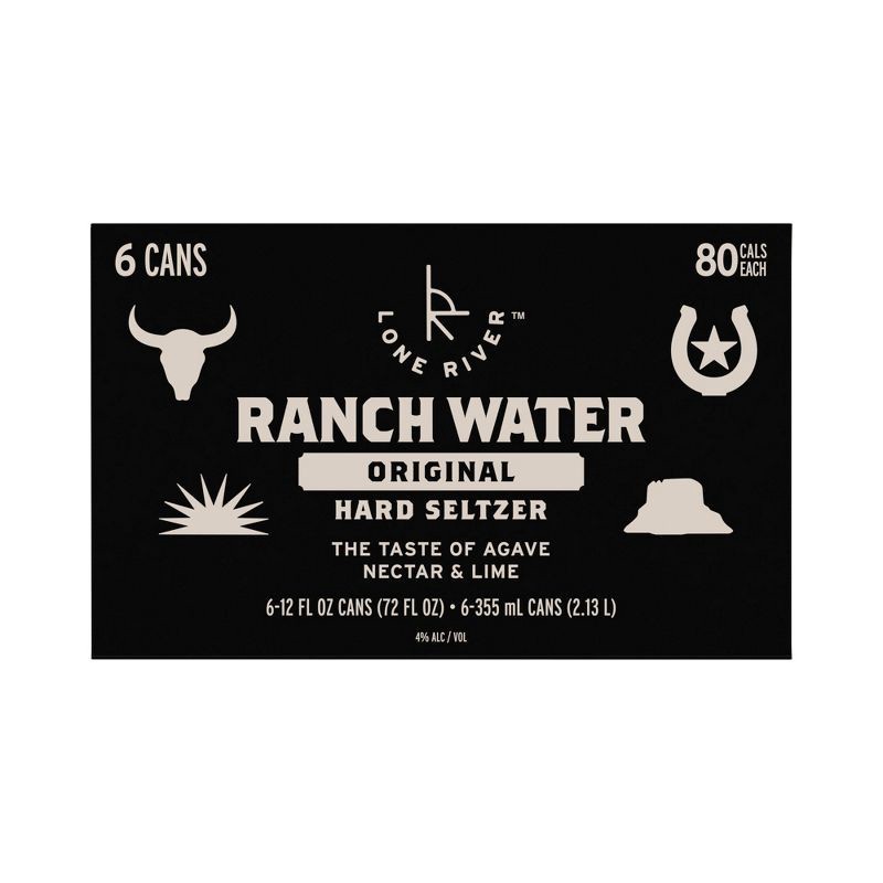slide 10 of 12, Lone River Ranch Water Original Hard Seltzer - 6pk/12 fl oz Cans, 6 ct; 12 fl oz