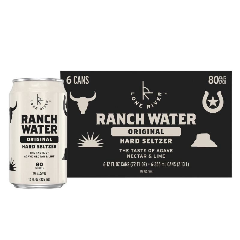 slide 3 of 12, Lone River Ranch Water Original Hard Seltzer - 6pk/12 fl oz Cans, 6 ct; 12 fl oz