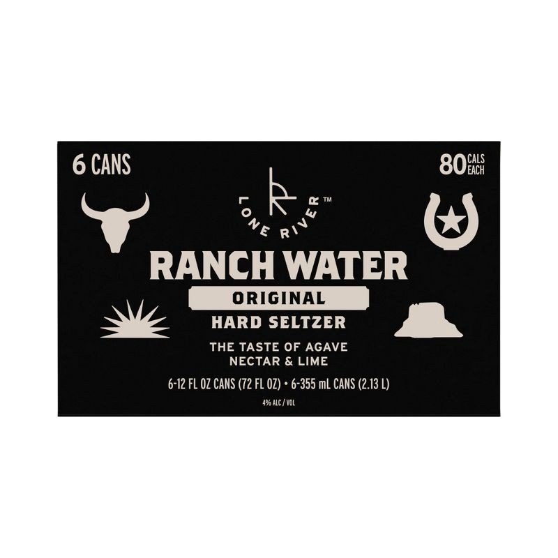 slide 12 of 12, Lone River Ranch Water Original Hard Seltzer - 6pk/12 fl oz Cans, 6 ct; 12 fl oz
