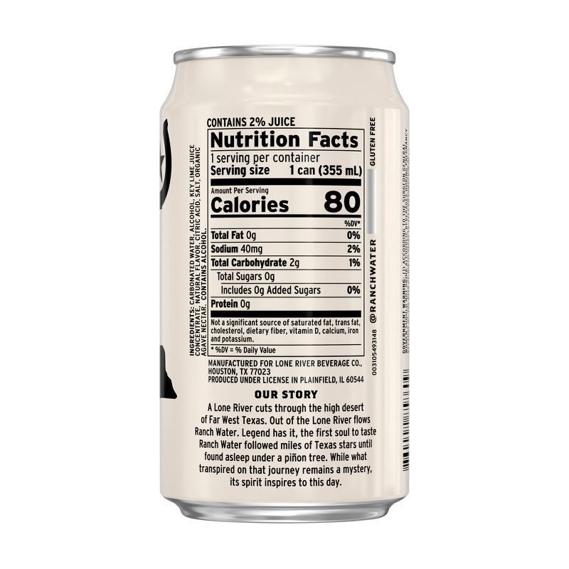slide 2 of 12, Lone River Ranch Water Original Hard Seltzer - 6pk/12 fl oz Cans, 6 ct; 12 fl oz
