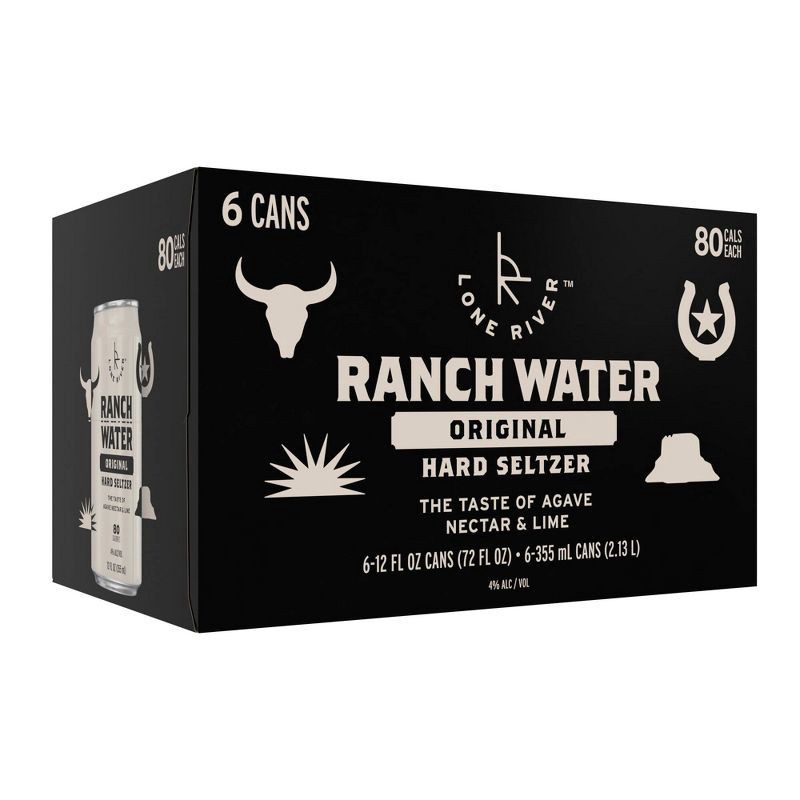 slide 1 of 12, Lone River Ranch Water Original Hard Seltzer - 6pk/12 fl oz Cans, 6 ct; 12 fl oz