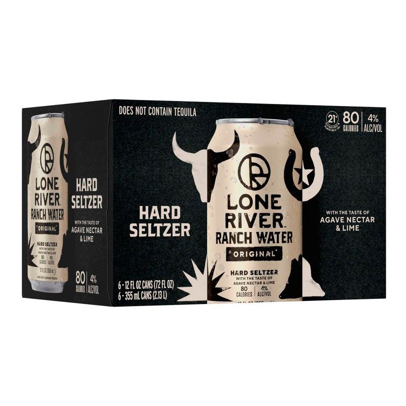 slide 9 of 12, Lone River Ranch Water Original Hard Seltzer - 6pk/12 fl oz Cans, 6 ct; 12 fl oz