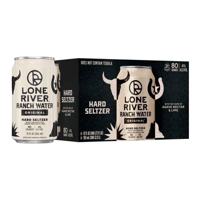 slide 4 of 12, Lone River Ranch Water Original Hard Seltzer - 6pk/12 fl oz Cans, 6 ct; 12 fl oz