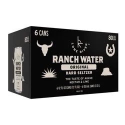 Lone River Ranch Water Original Hard Seltzer - 6pk/12 fl oz Cans