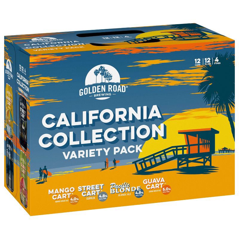 slide 15 of 15, Golden Road Brewing Golden Road California Classics Mixer Pack - 12pk/12 fl oz Cans, 12 ct; 12 fl oz