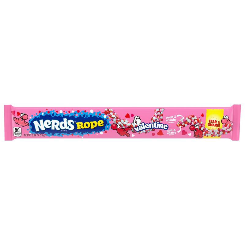 slide 1 of 7, Nerds Valentine's Rope Candy - 0.92oz, 0.92 oz