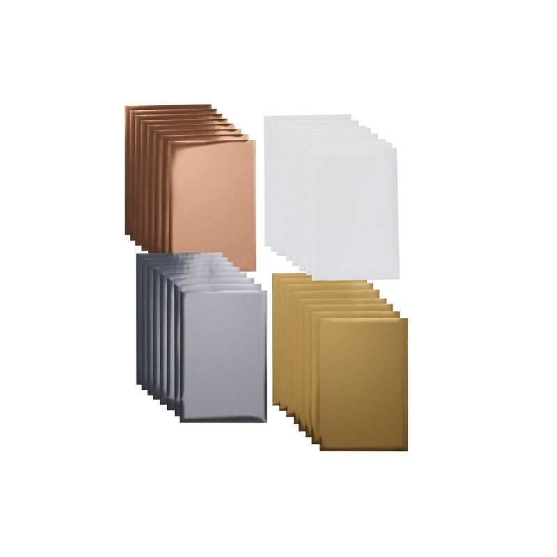 slide 4 of 5, Cricut 24ct Foil Transfer Sheets Sampler - Metallic Tones, 1 ct